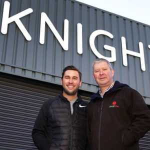 Knight Van Hire owners smiling outside